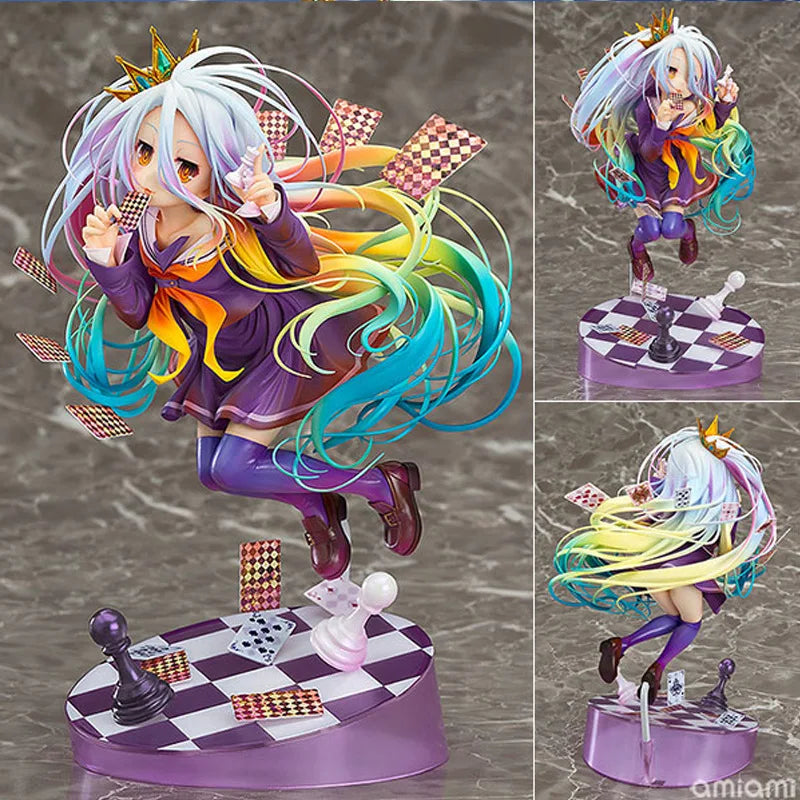 Anime NO GAME NO LIFE Standing posture Action Figure PVC Model Statue Toy Doll Desk Decor Collection Gifts boxed