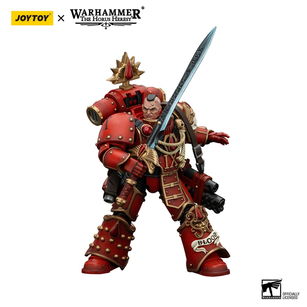 JOYTOY Warhammer 40k 1/18 Action Figures Anime 12.6cm Blood Angels Raldoron First Captain of the Blood Angels