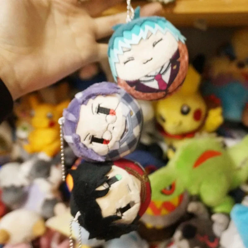 Stuffed Hypnosis Mic Tumbler Magnet Doll Anime DRB Sasara Doppo Kannonzaka Nurude Kawaii Plush Pendant Gift Toys for Kids Adults