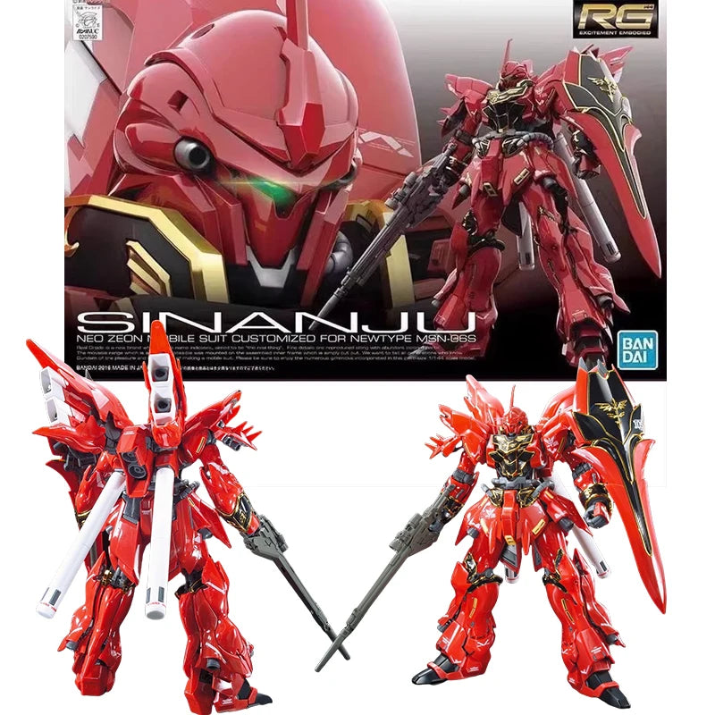Fast Shipping Bandai RG RX-78-2 WING UNICORN GOD GUNDAM ASTRAY EXIA EPYON SAZABI Anime Original Model Toy Action Figure Children