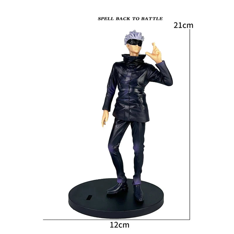 4pcs/set Gojo Satoru Anime Jujutsu Kaisen Action Figure Itadori Yuji Seated Noodle Stopper Model Toys Dolls Collection Hobbies