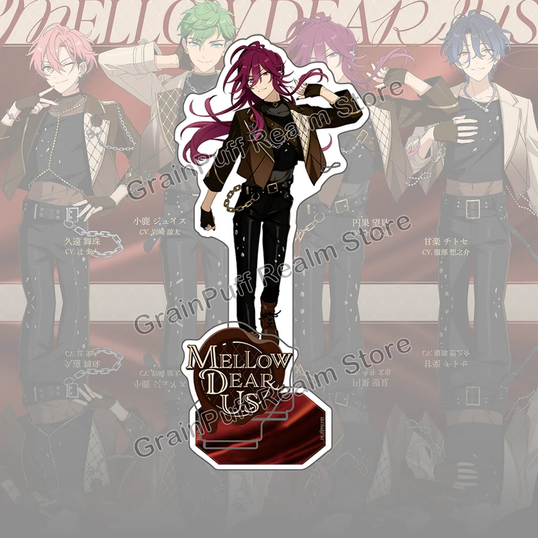 Ensemble Stars MELLOW DEAR US Acrylic Standee Juis, Nozomi, Mashu, Chitose Collectible Figure Display, Cute Desk Decor, Gift