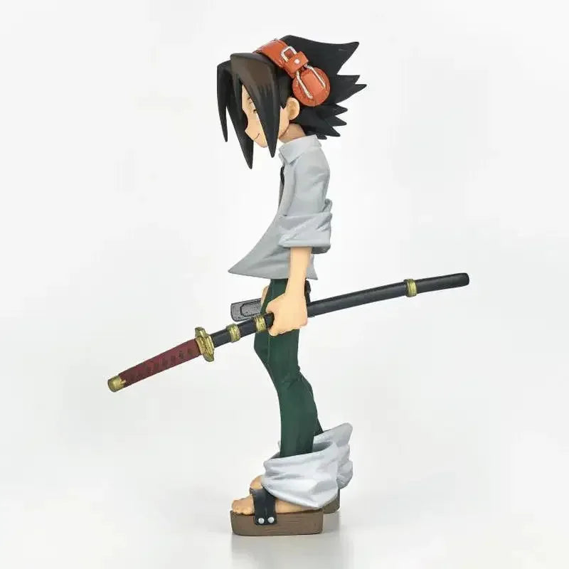 NewBandai Anime Shaman King Figure Yoh Asakura With Sword Standing Posture Aciton Figurines Model Brinquedos Statue Toys2025