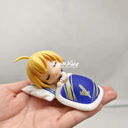 Anime Fate Grand Order Saber sleeping Cute Girl PVC Action Figure Model Doll Toys 9cm