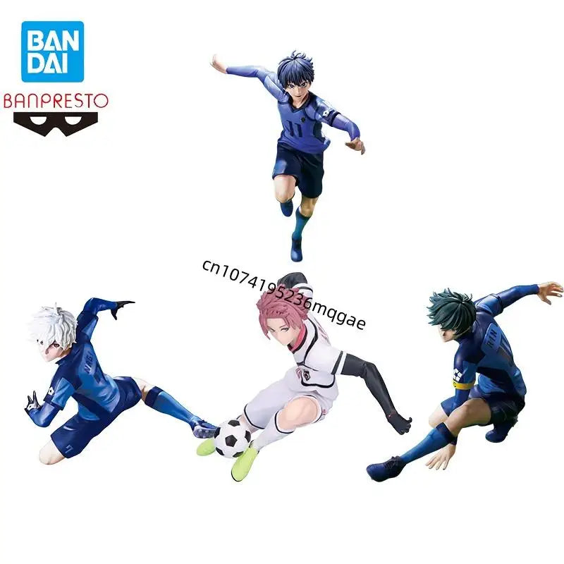 In Stock Original Bandai BLUE LOCK Isagi Yoichi Rin Itoshi Itoshi Sae Nagi Seishiro Anime Action Figures Model Collections Gift