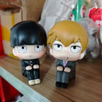 Anime  look up Arataka Reigen Mob Psycho 100 Shigeo Kageyama  Cute Version Action Figure Model Toy 10cm