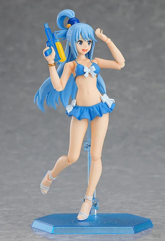 【In Stock】Original Max Factory Figma EX-063 Eiga Kono Subarashii Sekai Ni Shukufuku Wo! Kurenai Densetsu Aqua Figure Gift
