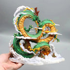 22cm/8.66in Dragon Ball Anime Figure Shenron Figure Goku And Shenron Figurine Pvc Statue Collection Model Decoration Toys Gifts