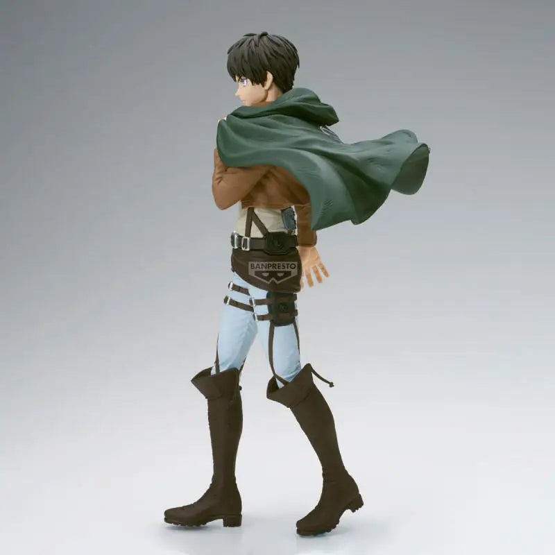 Genuine Original Bandai Namco Banpresto Attack On Titan Grandista Eren Yeager Anime Figure Model Collector Figurine Toys Gift