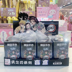 12pcs Anime Blind Box One Piece Demon Slayer Luffy Mini Figure Ornament Blind Box Room Decor Doll Model Collection Gifts Toys