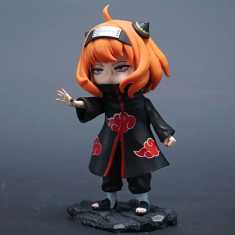 Spy×family Anya Forge Figures Anya Cos Uchiha Itachi and Pain Figurine Naruto Model PVC Cute Anime Collection Statue Toys Gifts