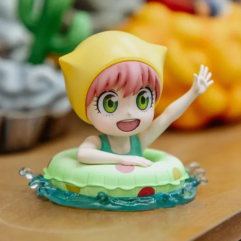 Spy×family Anya Forge Figures Anya Cos Uchiha Itachi and Pain Figurine Naruto Model PVC Cute Anime Collection Statue Toys Gifts