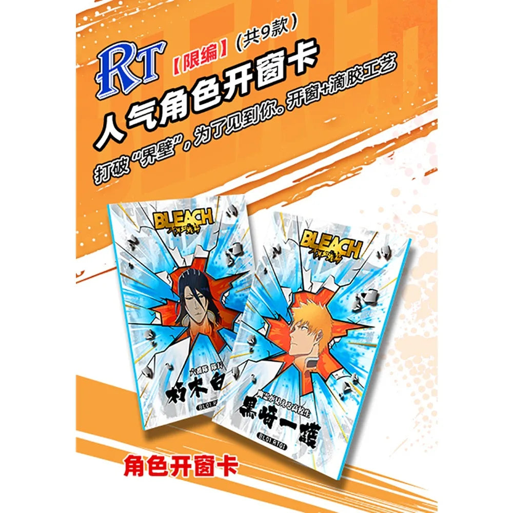 Bleach Collection Card Japanese Combat Anime Protagonist Kurosaki Ichigo Kuchiki Rukia Creative Puzzle Card Kid's Surprise Gift