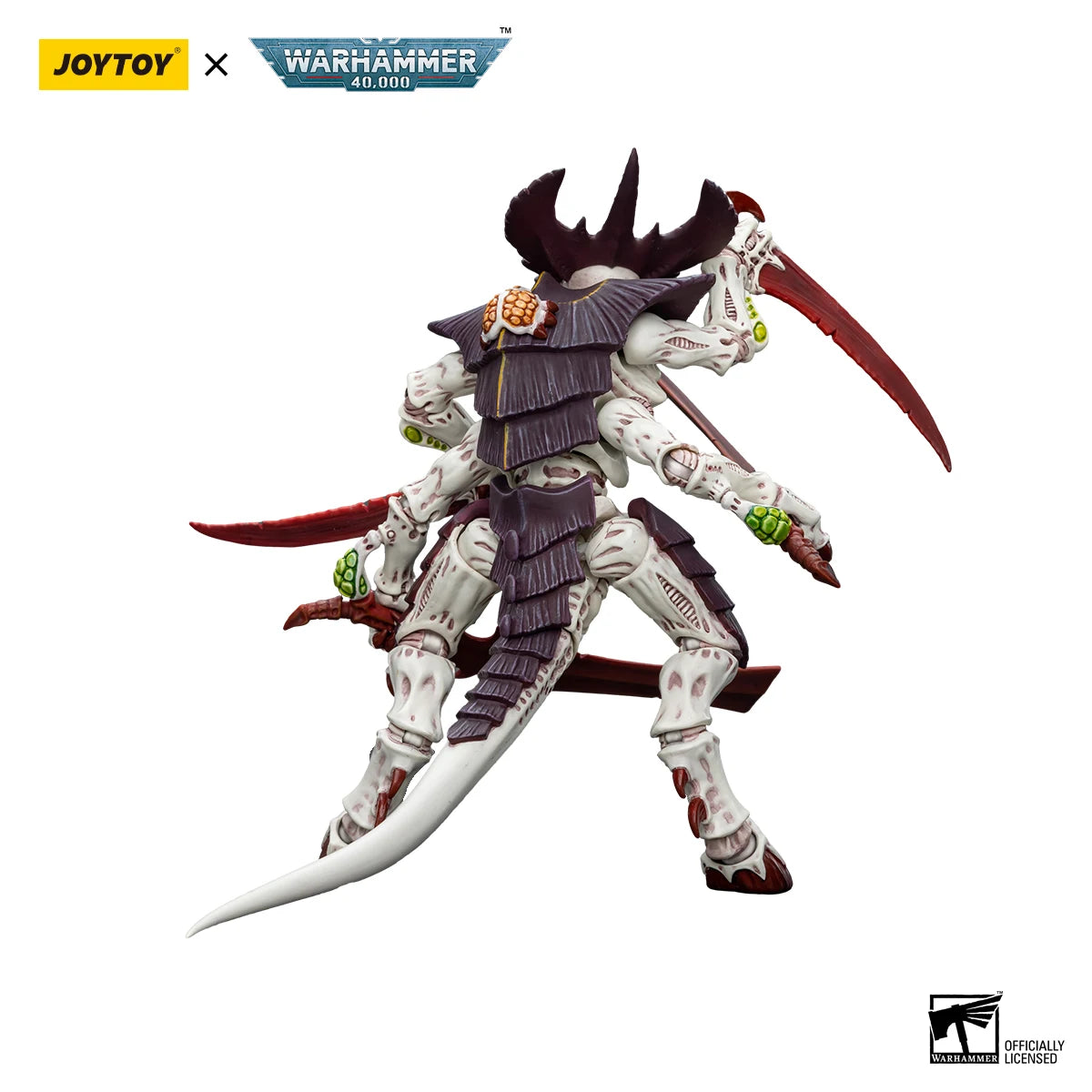 JOYTOY Warhammer 40k 1/18 Action Figures Tyranids Hive Fleet Leviathan Tyranid Warrior with Boneswordg
