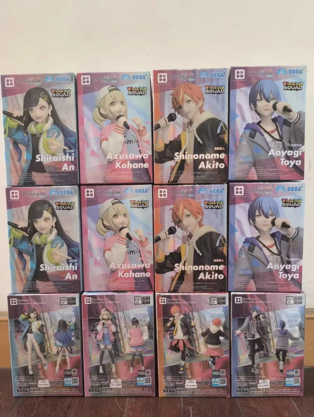 Original SEGA HATSUNE MIKU COLORFUL STAGE Tenma Saki Hoshino Ichika Hinomori Shiho Anime Figure Desktop x Decorate Collections