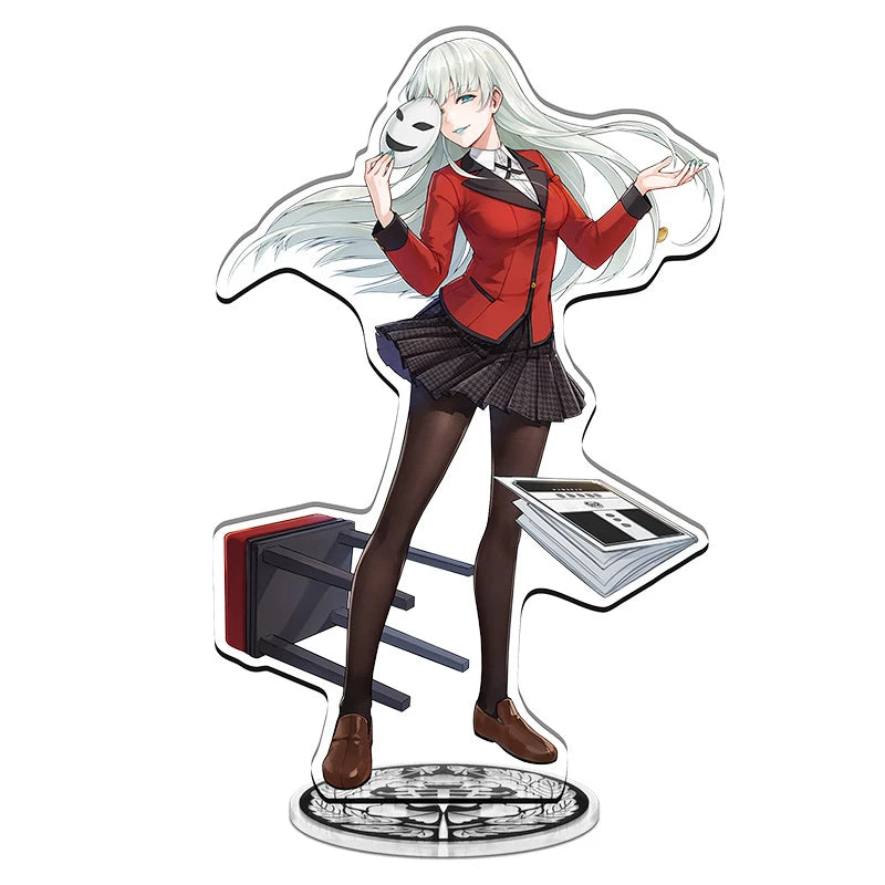 Anime Kakegurui Acrylic Stand figure Mary Saotome/Yumeko Jabami/Manga Inoshishi Stand Plate Cosplay Prop Decor Cartoons Gifts