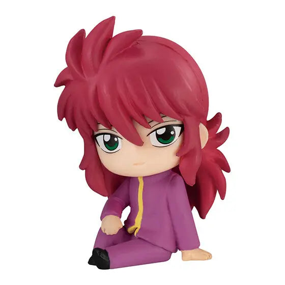 BANDAI YuYu Hakusho Action Figures Model PVC Yuusuke Urameshi Kurama Hiei Gashapon Sitting Series Brand New Genuine Original