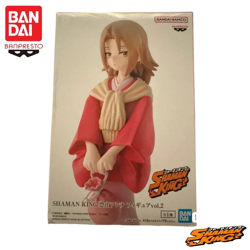 In Stock Bandai Genuine Shaman King 2021 Osama Anna 2 Scenery Figure Animation Peripheral Action Figure Collection Gift
