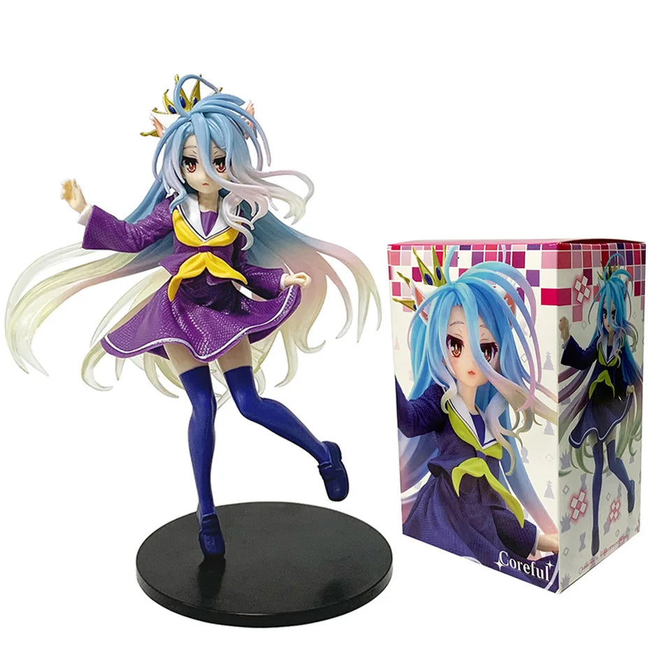 Anime NGNL No Game No Life White "19CM Figure Anime Shiro PVC Anime Action Figures Model Collection Ornament Anime Toy Gift