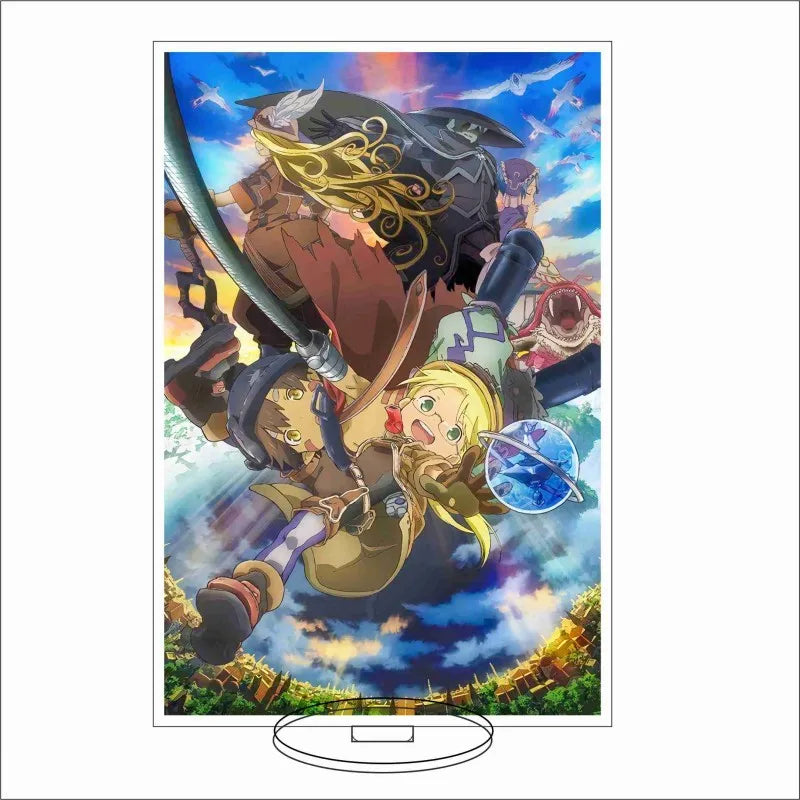Made In Abyss Anime Acrylic Stand Model Figures Riko Nanachi Cosplay Creative Model Plate Desk Decor Cute Standing Sign Gifts
