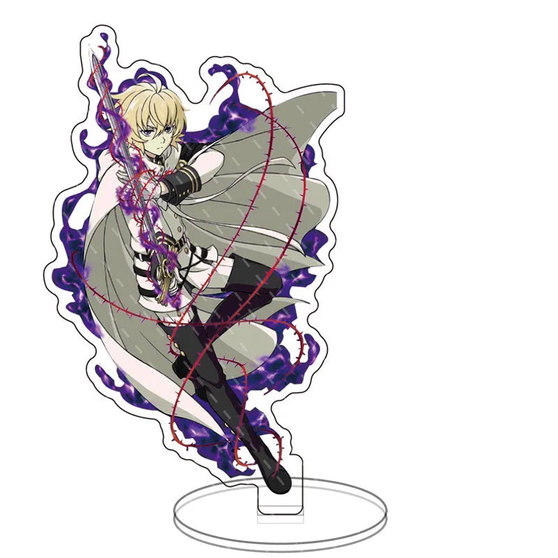 Japan Anime Seraph Of The End Acrylic Stands Model Figure Mikaela Hyakuya Cosplay Plate Holder Topper Birthday Fans Christmas