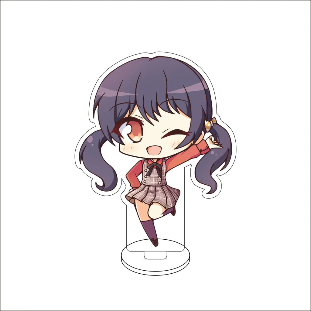 10CM Anime BanG Dream! Nendoroid Figure Stand Model Tsukushi Futaba/Nanami Hiromachi/Mashiro Kurata Cute Desk Decor Standing Sign Gifts