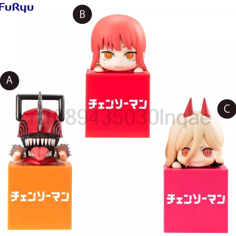 FuRyu Hikkake Figure Hikkake CHAINSAW MAN Makima POWER Denji Model Toys Bookshelf Ornament Gift For Friends
