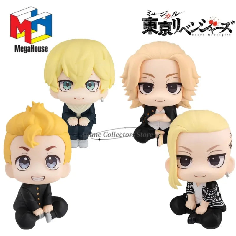 In Stock Original Bandai Megahouse Look Up Tokyo Revengers Manjiro Sano Draken Chifuyu Matsuno Anime Action Figure Toys