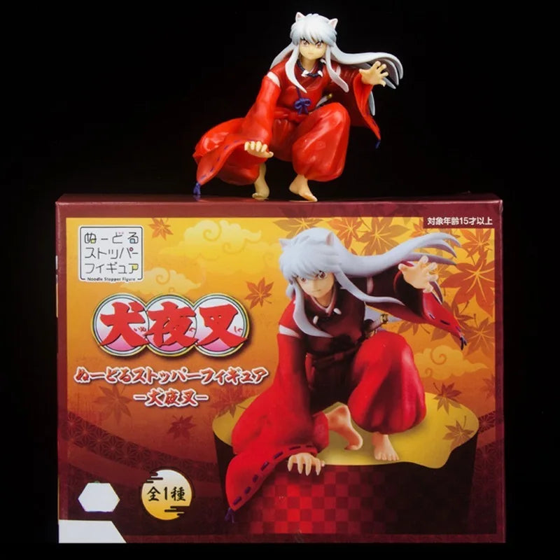 Anime Sesshoumaru Inuyasha Sitting Pressing Action Figures Model Kit Chassis Decor Trendy Toys Desktop Ornament Wholesale Gift