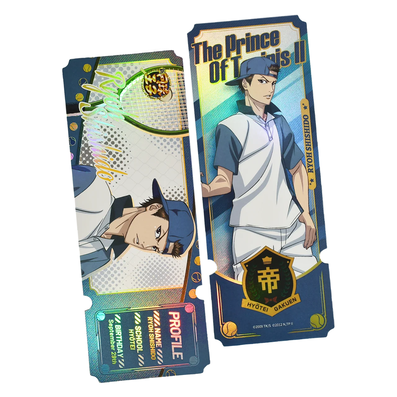 New Prince of Tennis Genuine Laser Ticket/Bookmark Collection Hobby Toys Echizen Ryoma Syusuke Fuji Atobe Keigo Kunimitsu Tezuka