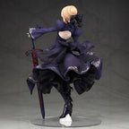 23CM Anime Gekijouban Fate/stay night Heaven's Feel Altria Pendragon Black Dress Up Saber Alter Model Toy Gift Action Figure PVC