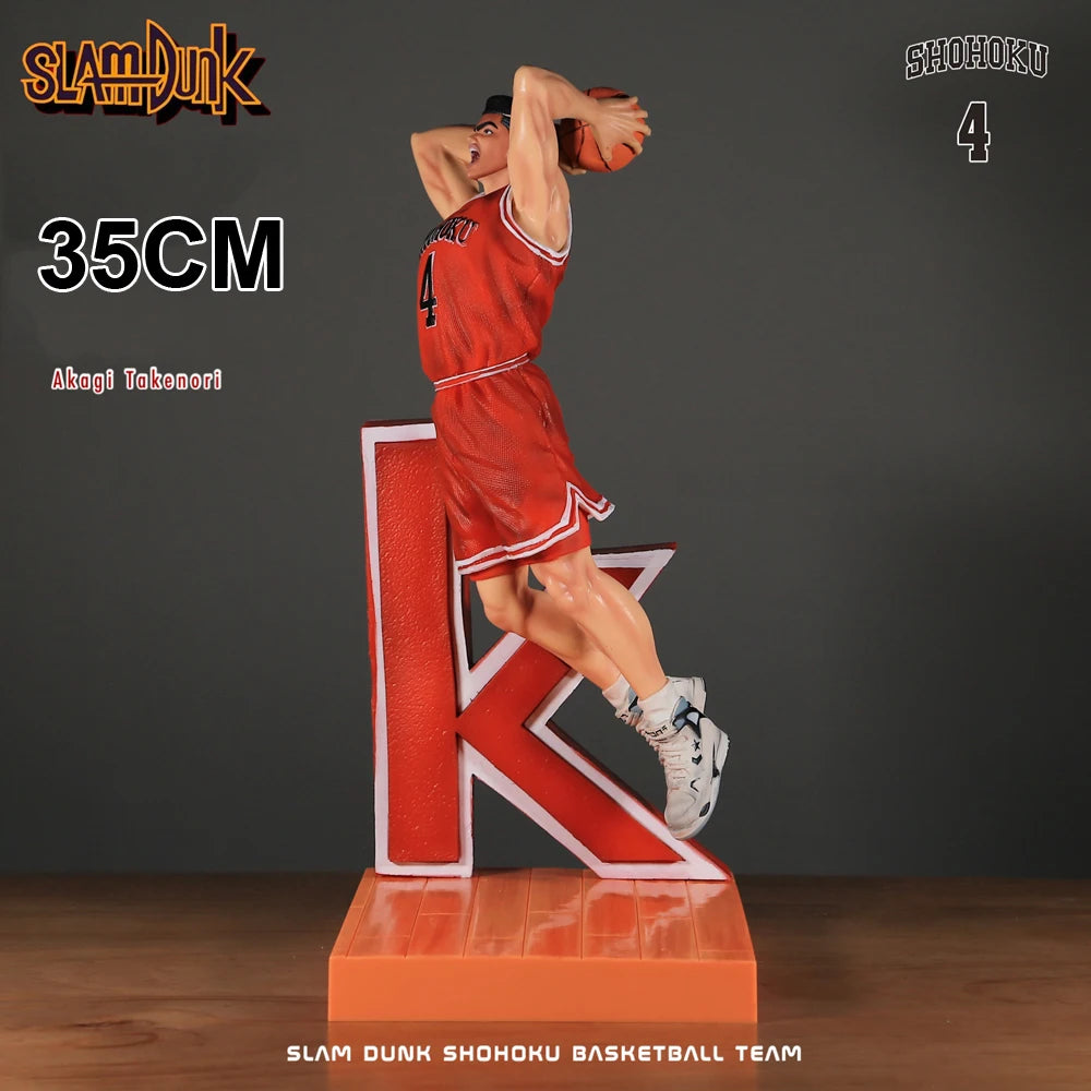 Anime Slam Dunk GK Kaede Rukawa Sakuragi Hanamichi Hisashi Mitsui Ryota Miyagi Takenori Akagi Action Figures 30CM PVC Model Toy