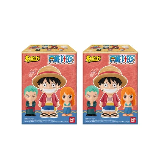 One Piece Original Bandai In Stock Gear 5 Luffy Nika Jinbe Soft Blind Box Anime Figure Desktop Ornament Model Collect Toys Gifts