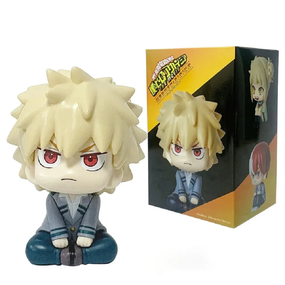 10cm Boku no Hero Academia Anime Figure Midoriya Izuku Action Figure Bakugo Katsuki/Todoroki Shoto Figurine PVC Collection Toys