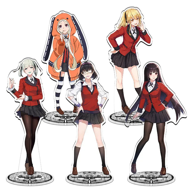 Anime Kakegurui Acrylic Stand figure Mary Saotome/Yumeko Jabami/Manga Inoshishi Stand Plate Cosplay Prop Decor Cartoons Gifts