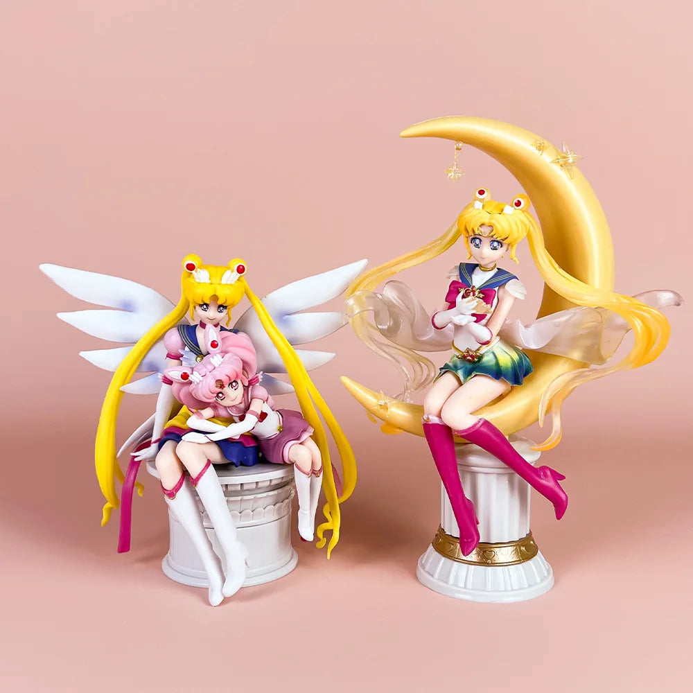 Cute Sailor Moon anime Statue model.Pvc GK handmade model Toys Collectible Decoration Desktop Gifts.Toy gifts