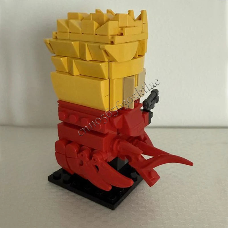 203PCS MOC Famous Animation Figures Trigun Brickheaded Models Sets DIY Creative Bricks Assembly Toy Kids Gift Collection Display