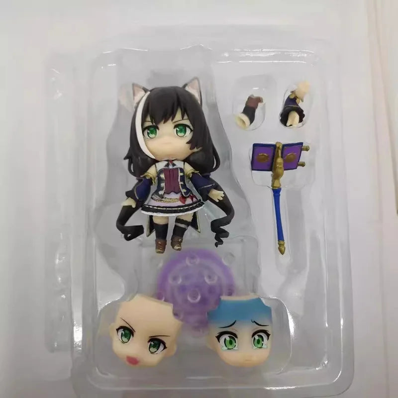 Anime Figure Princess Connect Karyl Black Cat Skunk 1480# Poseable Chibi Model Collectible Action Figure Gift for Boys