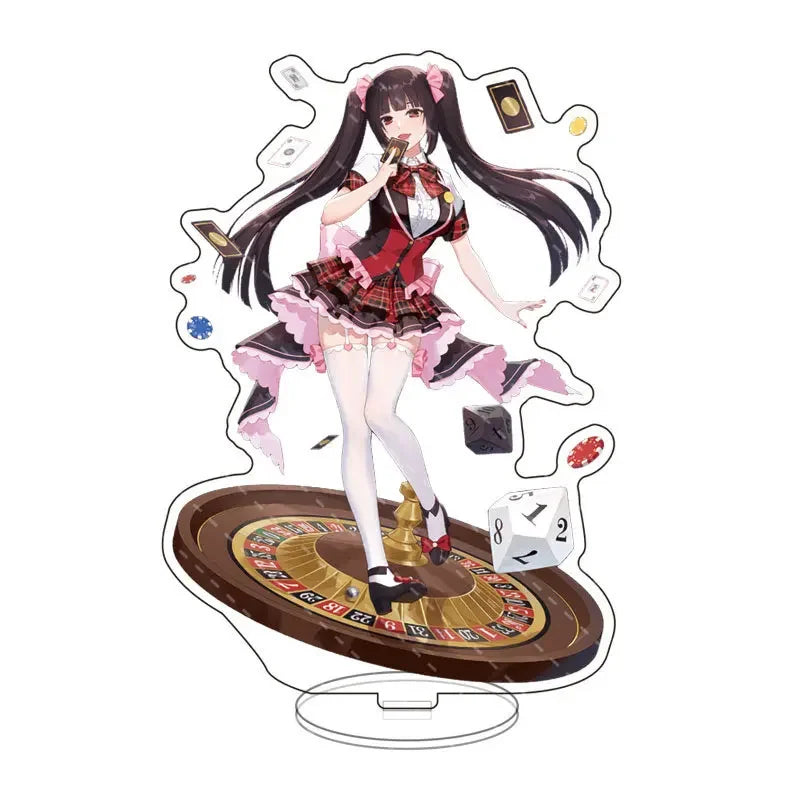 Anime Peripheral Cute Cartoon Stand Jabami Yumeko Figure Standing Home Decoration Home Living Room Show Model Display Prop