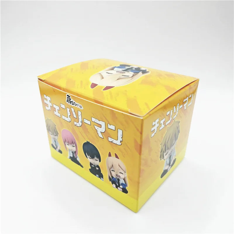 Anime Chainsaw Man Toy Shoulder-Back Sleeping Style Denji Hayakawa Aki Power Character Model Children Boy Girl Holiday Gift