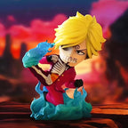 Hot Selling Original One Piece Blind Box The Battle Of Ghost Island Series Half Skull Anime Peripheral Action Figures Model Gift