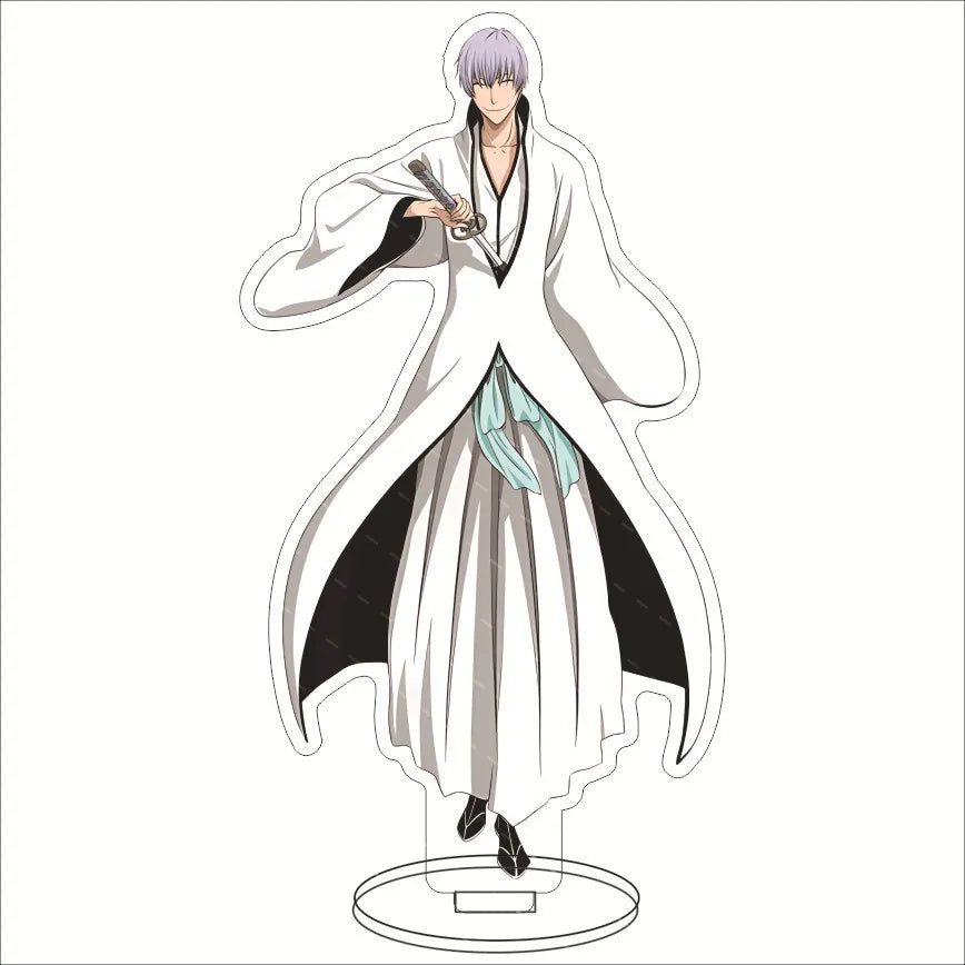 Anime BLEACH Acrylic Stand Manga Figures Kurosaki Ichigo Miniatures Figurines Garage Kits Model Toys GK Ornaments Decoration