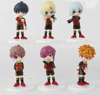 6pcs/set BLUE LOCK Figure Model Toys About 8 cm Isagi Bachira Chigiri Ness Hiori Nagi Reo Kaiser