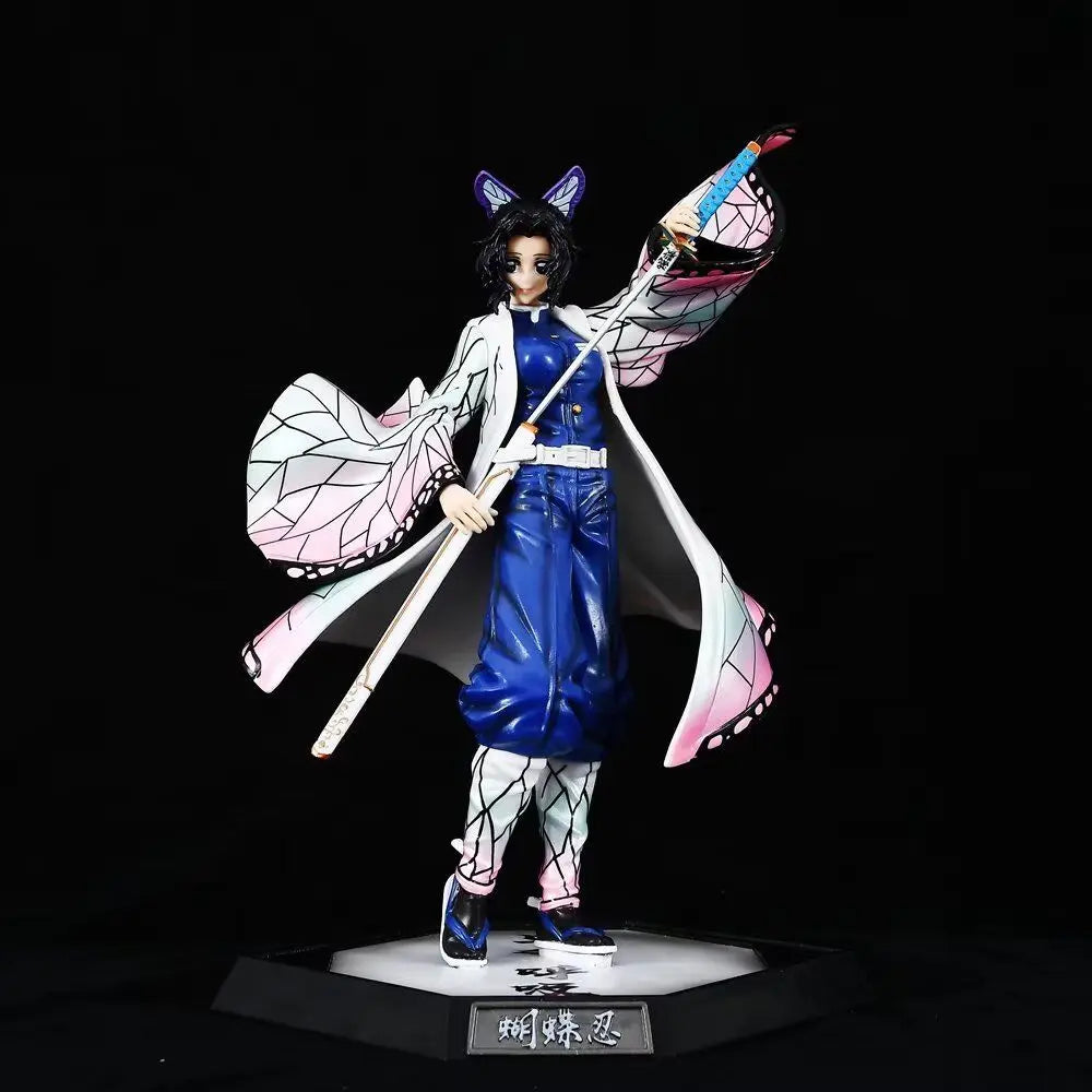 32CM Anime Demon Slayer Kimetsu No Yaiba Figure Kokushibo PVC Action Figures GK Statue Model Doll Toys for Children Gifts