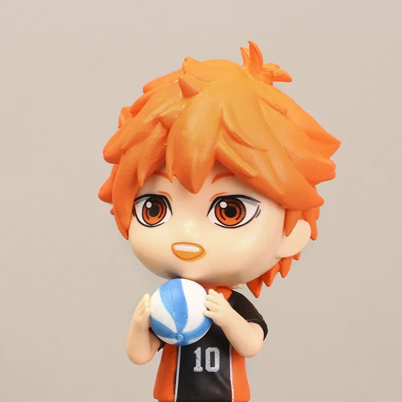 Hinata Shoyo Volleyball Anime Figure 4PCS Set Poseable Model Toy Gacha Collectible Shelf Decor Trendy Gift