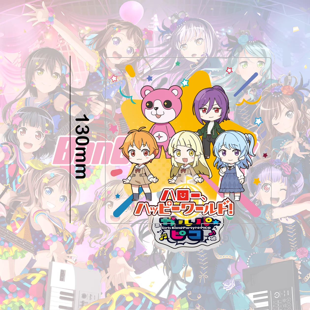 Original! BanG Dream! Mini Series Acrylic Stand & Keychain Collection – Chibi Band Figures Desk Decor & Backpack Charms