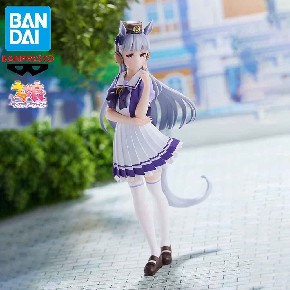 Original Genuine BANDAI BANPRESTO Uma Musume Pretty Derby Gold Ship Anime Figure Boxed Premium Table Ornament Model Toys Gifts