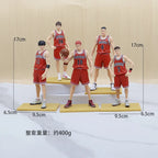 5pcs Slam Dunk Anime Figure Shohoku Team Standing Style Sakuragi Hanamichi Rukawa Maple Hisashi Mitsui Desktop Decorations Gifts