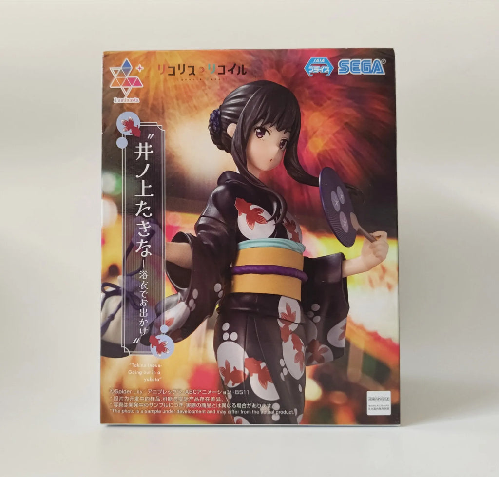 Sega Luminasta Lycoris Recoil Nishikigi Chisato Inoue Takina Wafuku Travel Ver. Pvc Anime Action Figures Model Collection Toys
