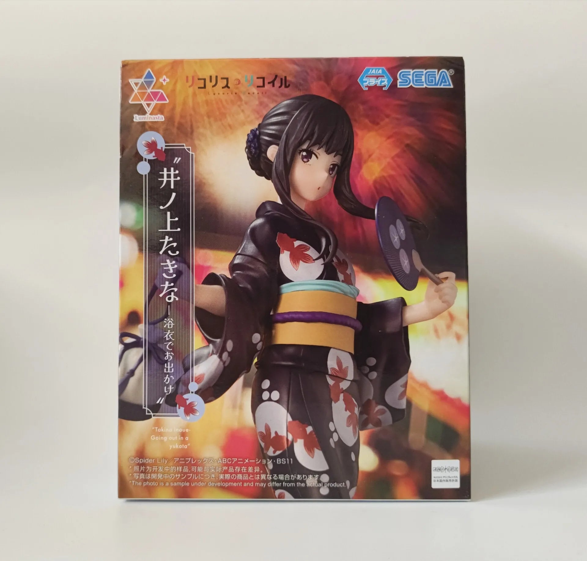 Sega Luminasta Lycoris Recoil Nishikigi Chisato Inoue Takina Wafuku Travel Ver. Pvc Anime Action Figures Model Collection Toys